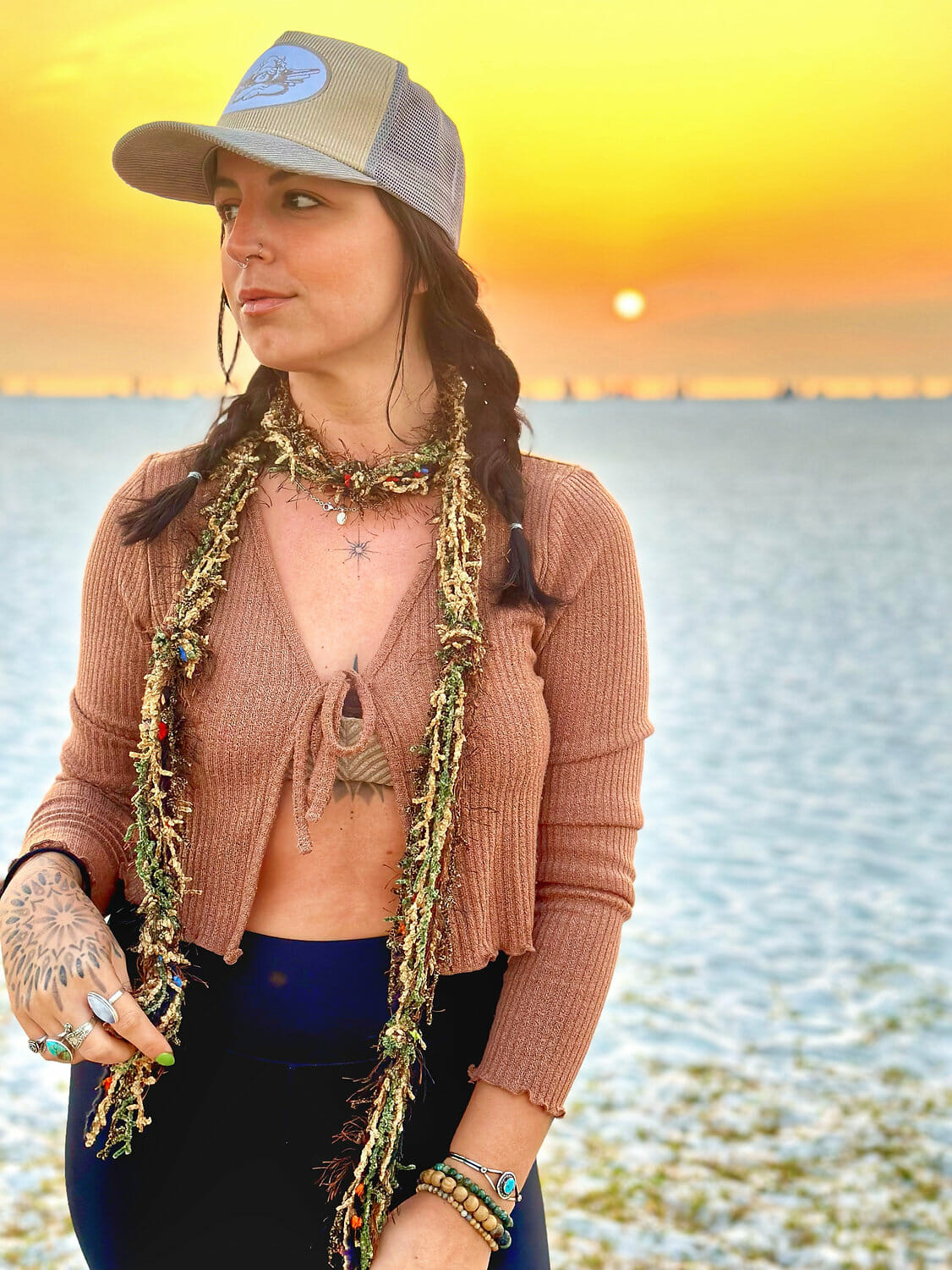 Handmade Earth tone scarf